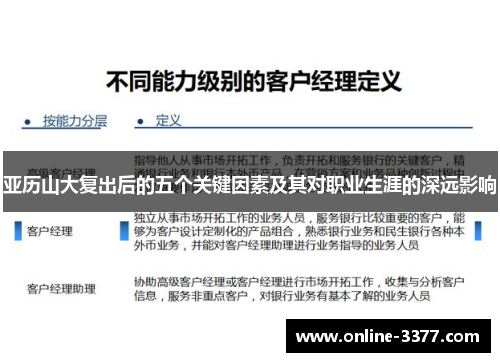 亚历山大复出后的五个关键因素及其对职业生涯的深远影响
