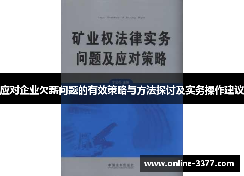 应对企业欠薪问题的有效策略与方法探讨及实务操作建议